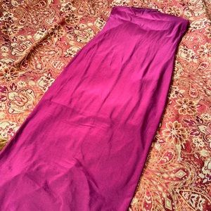 Size small strapless maxi gown dress very stretchy and thick material